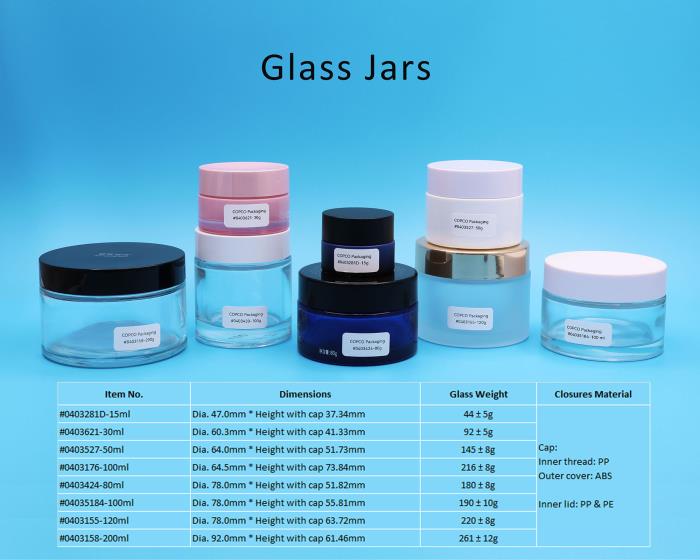 Glass jar sets with multiple decoration options